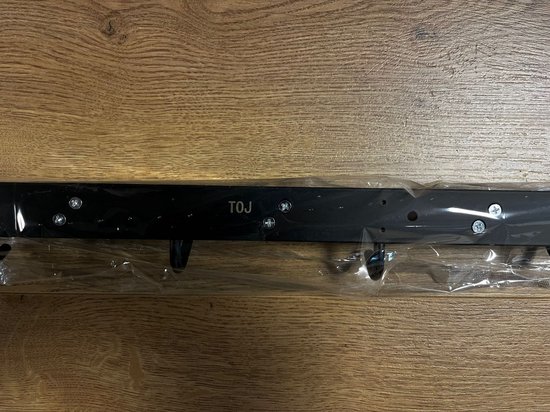 TOJ Bezemhouder - Tuingereedschap / Bezem Ophangsysteem - Gereedschapshouder - 7 Houders & 8 Haken - 82CM - RVS - Mat Zwart van TOJ — afbeelding 5