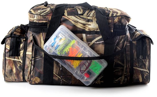 Sac à bandoulière imperméable Vista Bag – Sac de pêche grande capacité avec plusieurs poches – Sac de pêche Plein air Oxford – Sac à main ou bandoulière pour la Pêche, le Camping, la chasse – 50 x 30 x 25 cm