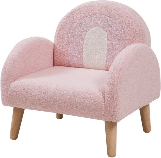 Kinderfauteuil Sorreindi 50x50x45 cm roze [en.casa] van Merkloos — afbeelding 5