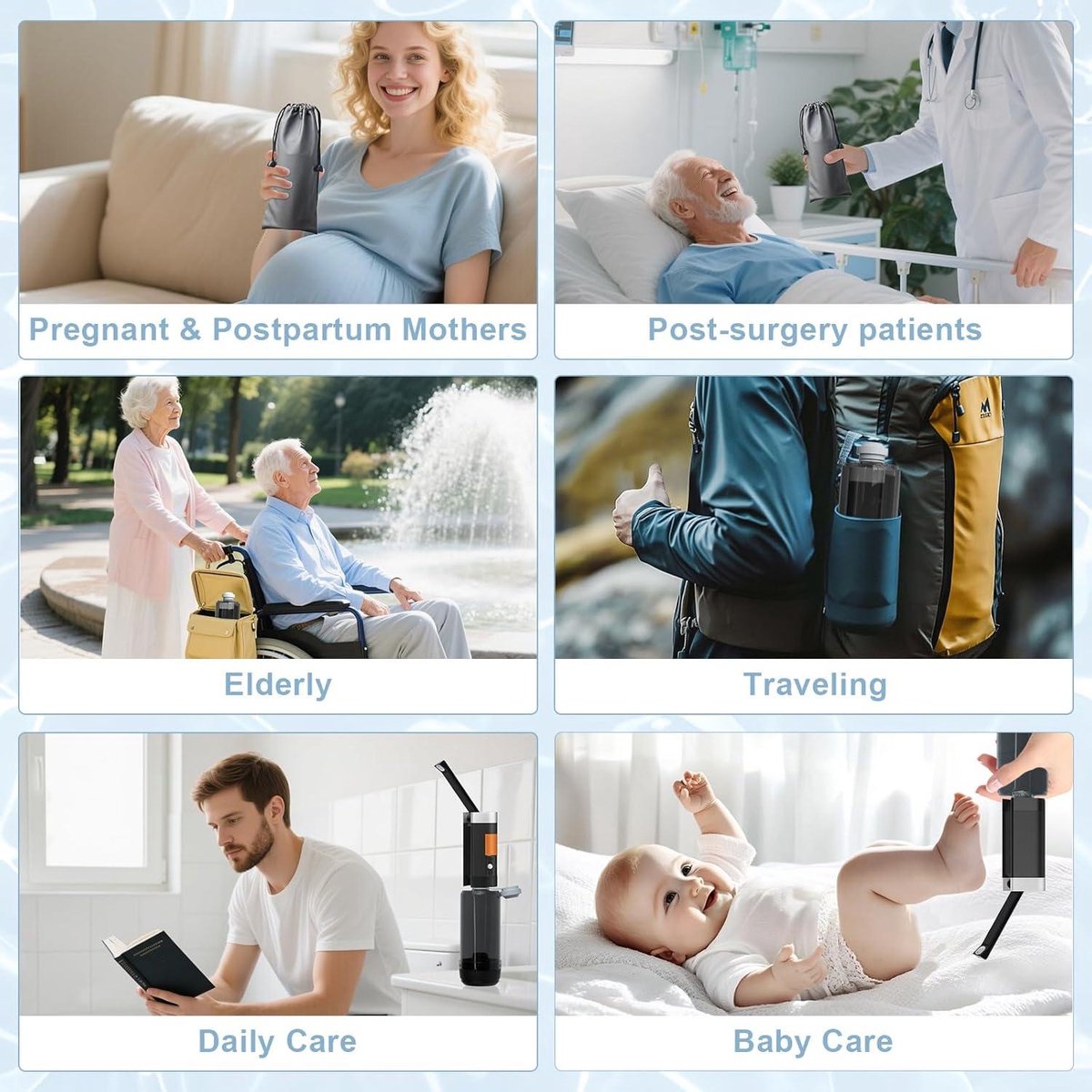 Bidet Manuel Portable 400 Ml – Bidet Périnée Pour Soins Post