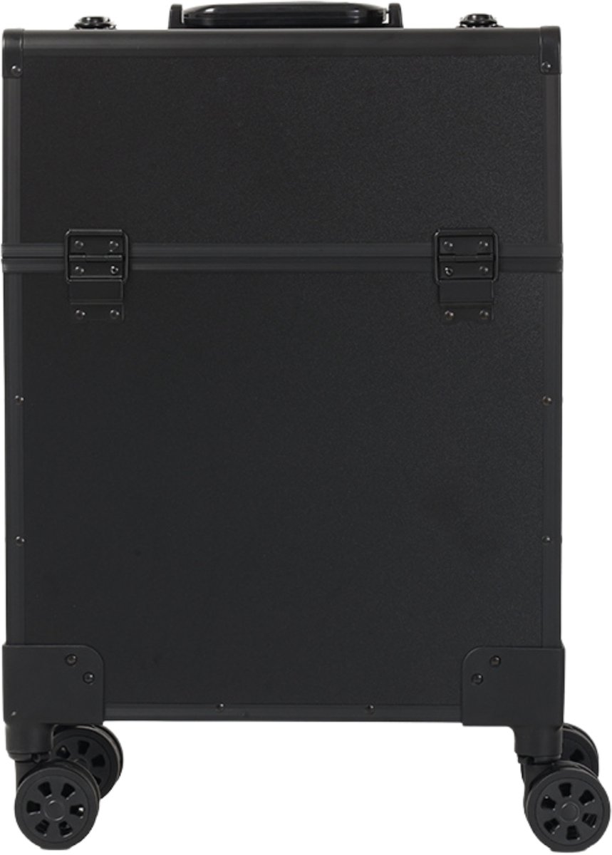 Guardian Beauty Nagel Beautycase - Aluminium -Make-up Trolley & Koffer - Cosmetica Organizer - Zwart - Kapper, Make-up, en Tattoo Artiest