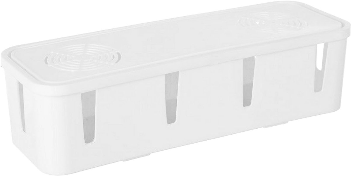 Ibenzoa® Kabelbeheerdoos voor Georganiseerde en Veilige Kabelopslag in Witte Kleur