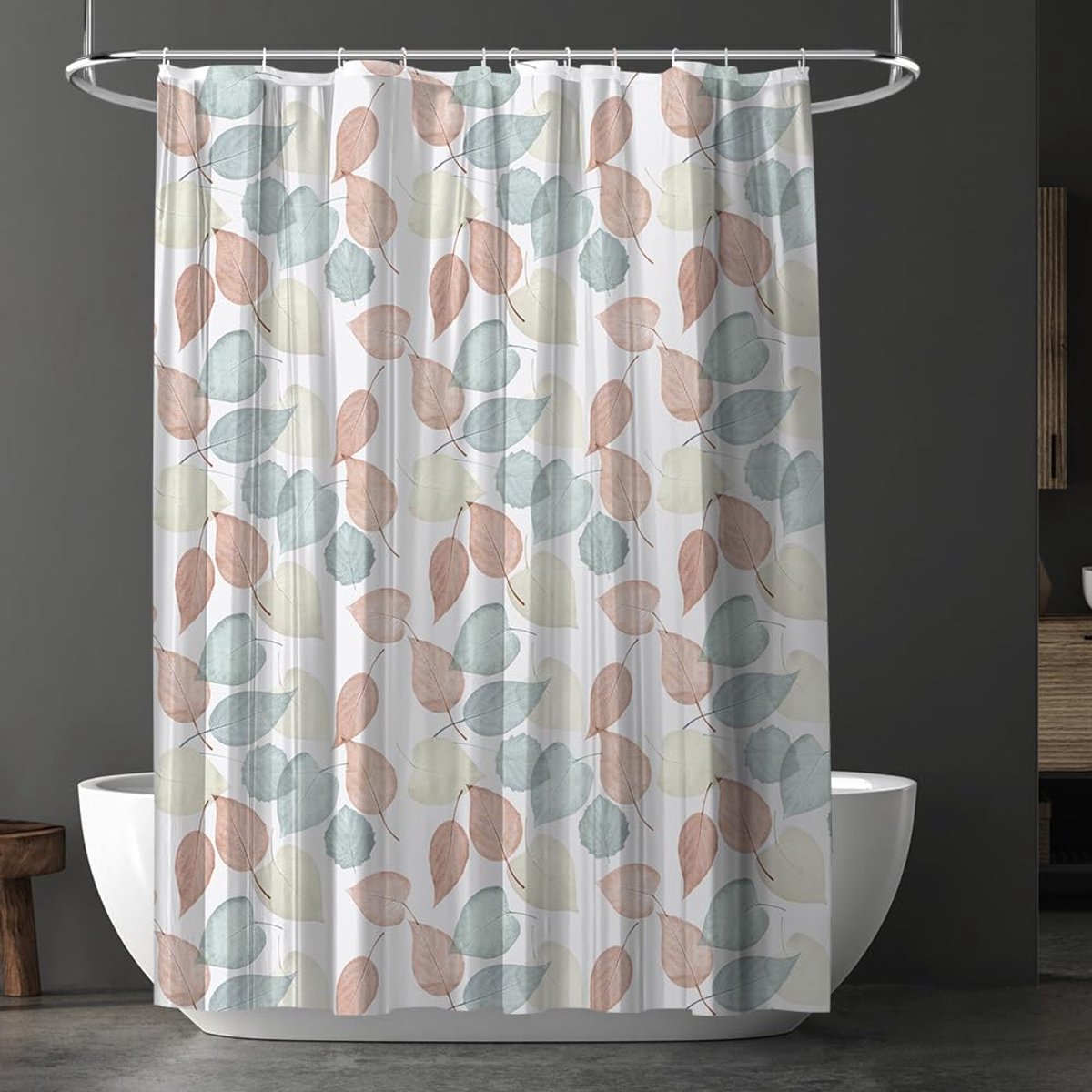 Ibenzoa® Waterafstotend en Schimmelbestendig Douchegordijn met Ringen - 180 x 180 cm