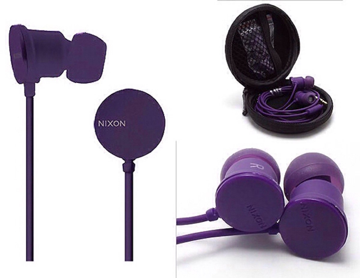 Nixon Wire P paarse hoofdtelefoon