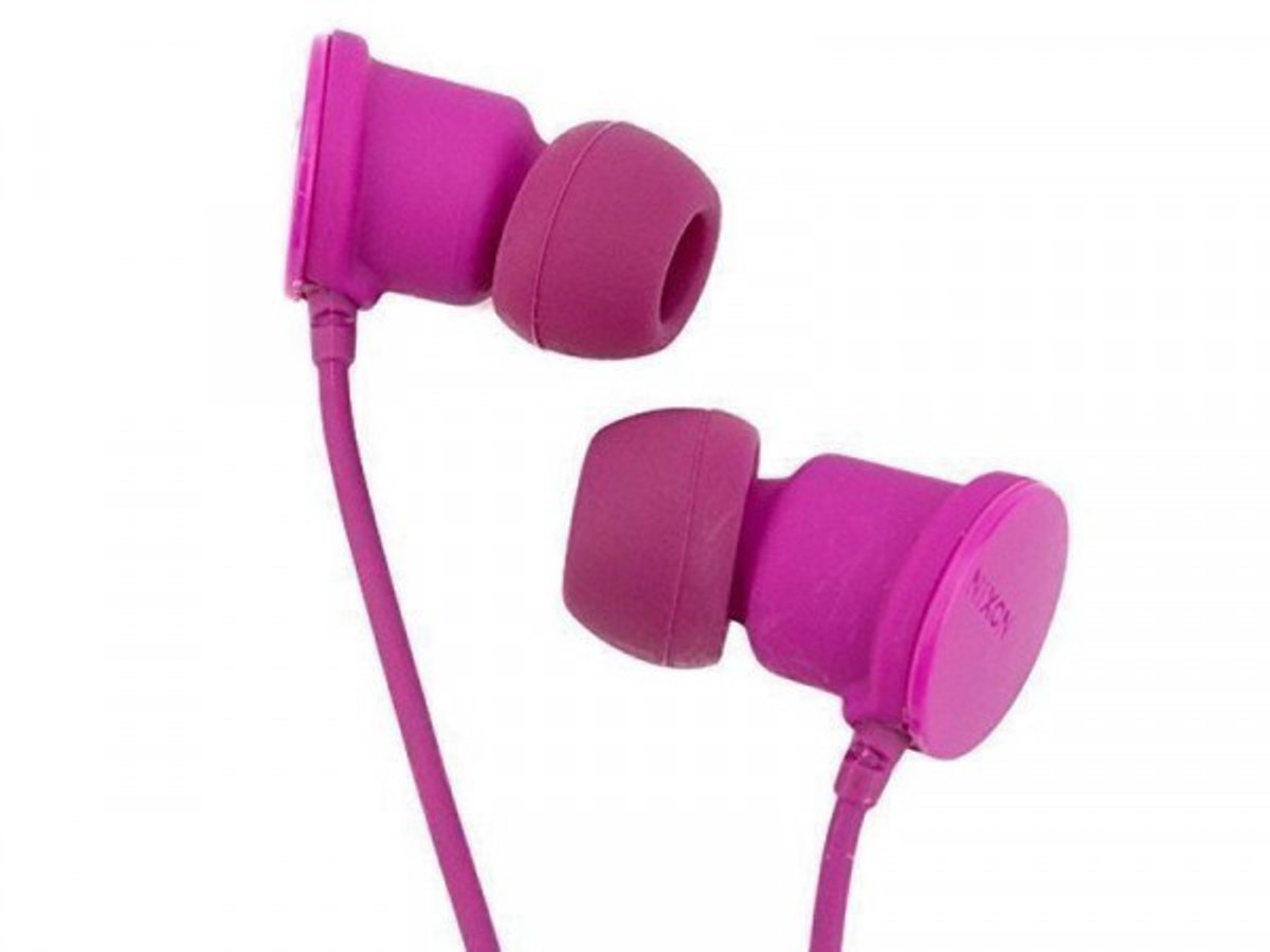 Nixon Wire P Shocking Pink-hoofdtelefoon