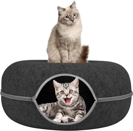 Cat Cave Donut Kattengrot Mand Voor Katten Afneembaar Tunnelspeelgoed Kan Worden Gebruikt Als Ademend Kattenhol Voor Rust En Spel Cat Cave Donut Kattengrot Mand Voor Katten Afneembaar Tunnelspeelgoed Kan Worden Gebruikt Als Ademend Kattenhol Voor Rust En Spel