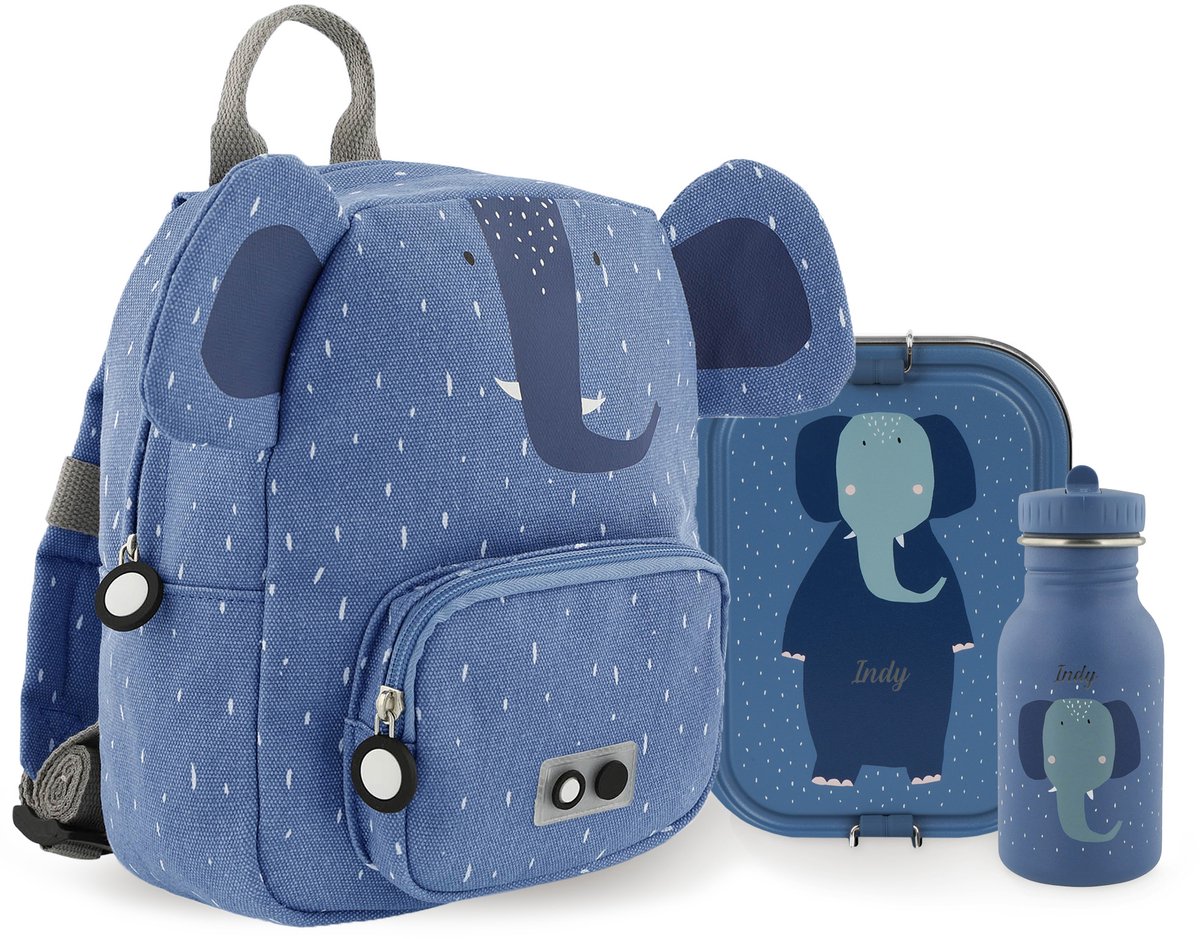Studio Balune Gepersonaliseerde Back to School set - Mrs. Elephant