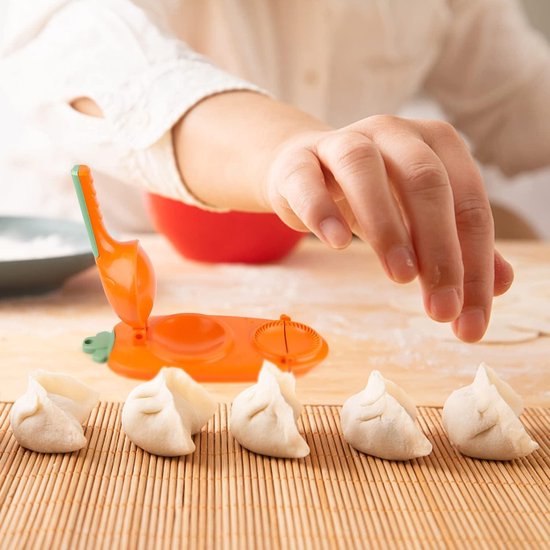 2 in 1 Dumpling Maker Mold Press Manual Dough Press Machine Ravioli Pasta Shape Bags Skin Molds — afbeelding 4