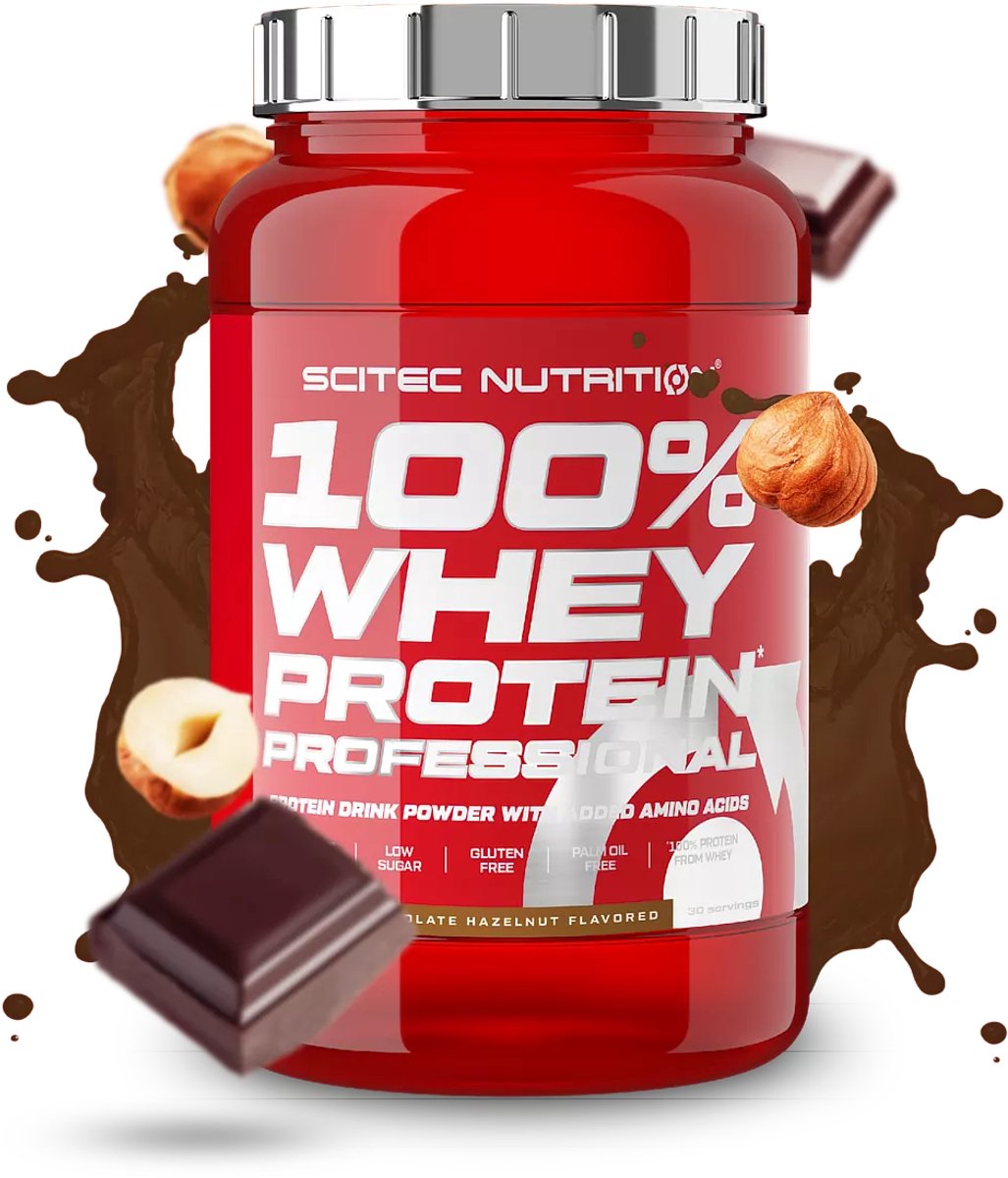 Scitec Nutrition - 100% Whey Protein Professional (Chocolate/Hazelnut - 920 gram) - Eiwitshake - Eiwitpoeder - Eiwitten - Proteine poeder