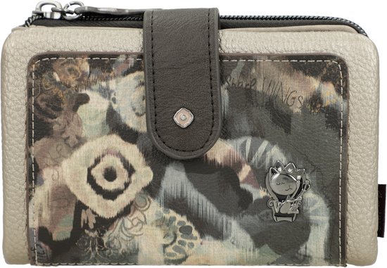 Anekke Portafoglio Mademoiselle RFID Multicolor - Borsa Con Protezione Dati, 17x10 Cm, 8 Scomparti Carte