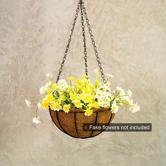 Arborus Kunstmatige hangende mand bloemen 55 cm nep zijden