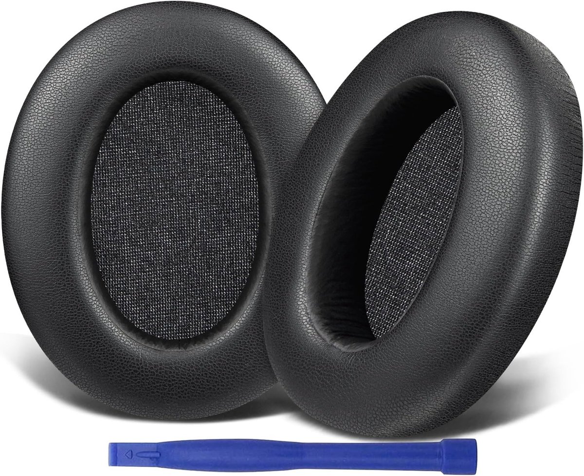 Vervangende oorkussens Geschikt voor Sony WH-XB910N Extra Bass-hoofdtelefoon, oorkussens met zacht proteïneleer en geluidsisolerend schuim - Zwart