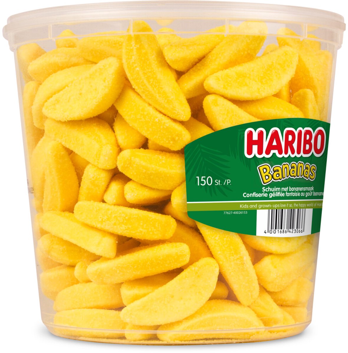 Bananas - snoep schuim bananensmaak - 150 stuks silo van Haribo — cadeau in Eten & Drinken - foto 2