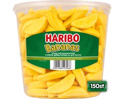 Haribo Bananas - snoep schuim bananensmaak - 150 stuks silo