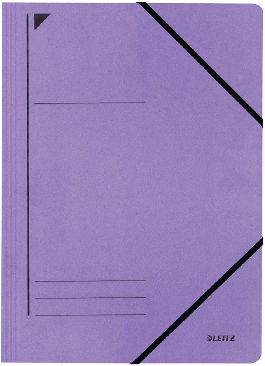LEITZ hoekspanmap, A4, karton 450 g/m2, zwart