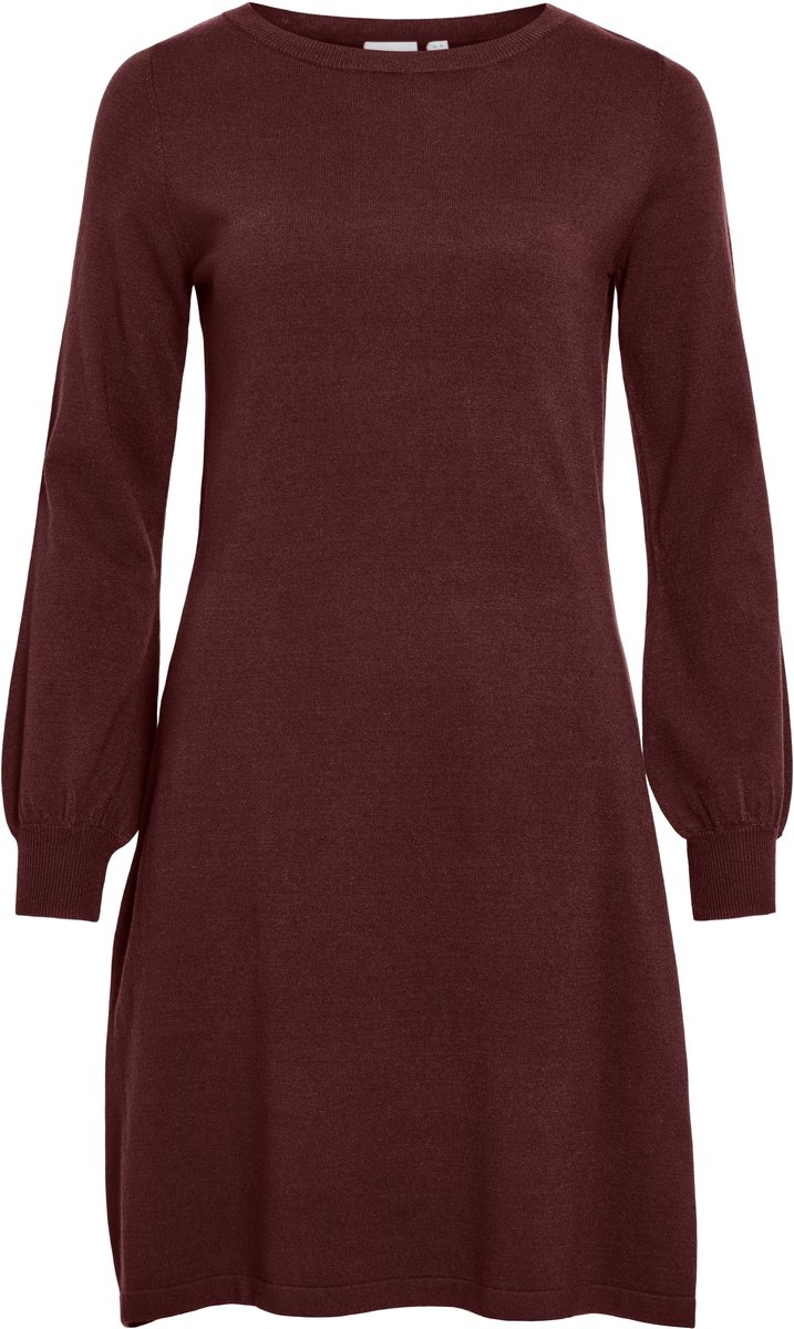 VILA - VIKALIA L/S BOATNECK KNIT DRESS RP1/KA - Dames - Mini jurken
