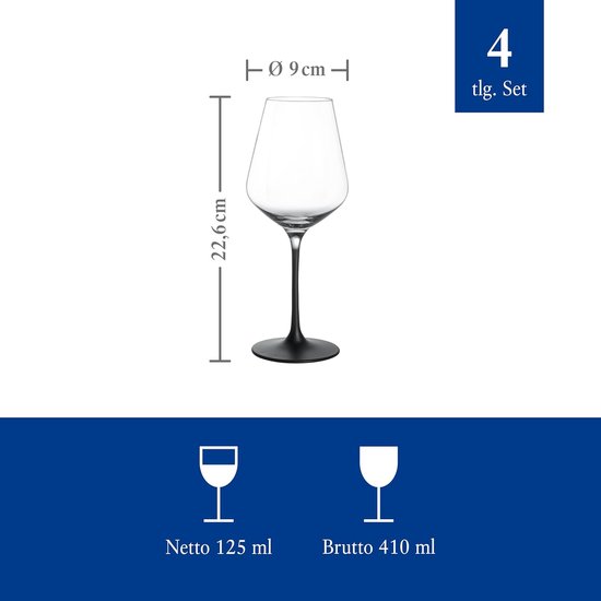 Weißweinglas Alessi Mami XL 450 ml (Set von 4 Stück