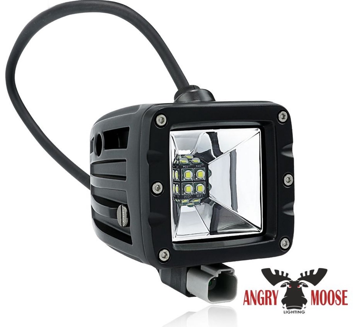 Werklamp - Angry Moose - Dual 3 - 2 - 3.2 - 8.2cm - Wit/Amber - Work / Scene