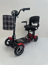 COMFYGO MS3000 PLUS Elektrische scootmobiel, 4 wielen, max snelheid 18 km/u, 15,6 Ah Li-ion accu, tot 40 km, Rood, Grote stoel