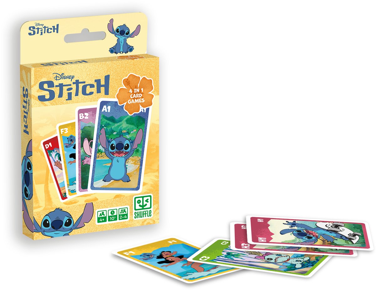 Shuffle Lilo & Stitch - 4-in-1 Kaartspellen (Kwartet, memo, snap, actiespel) — afbeelding 7