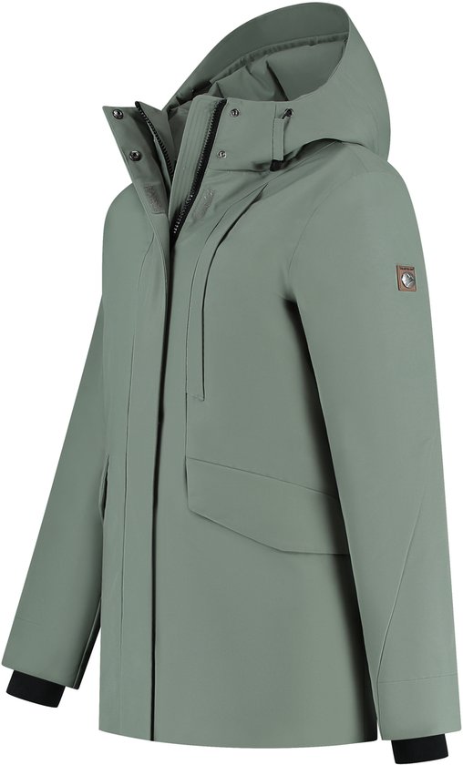 Parka d'hiver pour femme Travelin' Lisbet - Imperméable - Vert