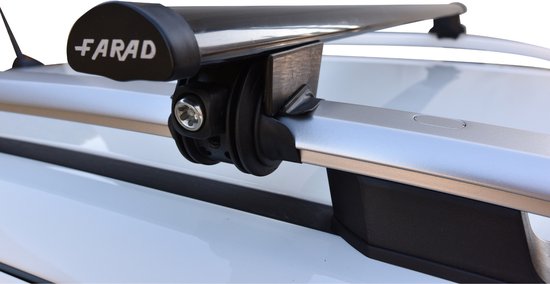 Galeries de toit adaptées aux rails de toit ouverts Ford Tourneo Courier 2024 - Acier large - Capacité de charge 75 kg - Merk Farad