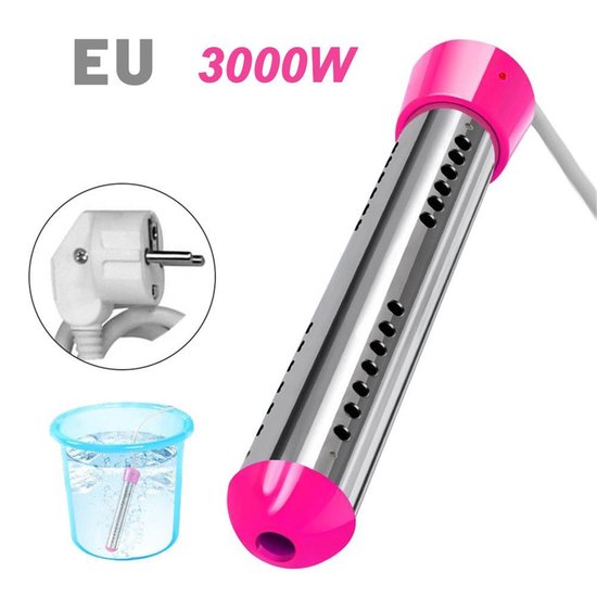Ynkkvre-Elektrische Dompelverwarmer 3000W - Snelwaterverwarmer met Automatische Uitschakeling - Roestvrijstaal 304 - Veilig & Duurzaam - Voor Bad, Emmer & Voetenbad van Merkloos — afbeelding 2