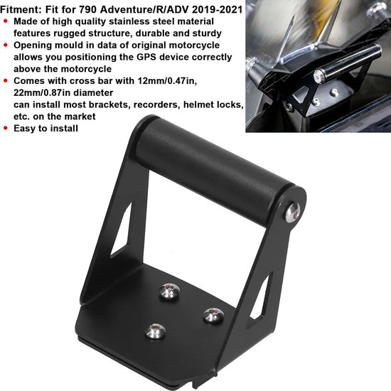 Navigatiebeugel motorfietsen Voor Voor Tricity Voor TRICITY Motorfiets Accessoires Standhouder Telefoon GPS Navigatie Plaat Beugel navigatiebeugel (Kleur : Wireless - kit