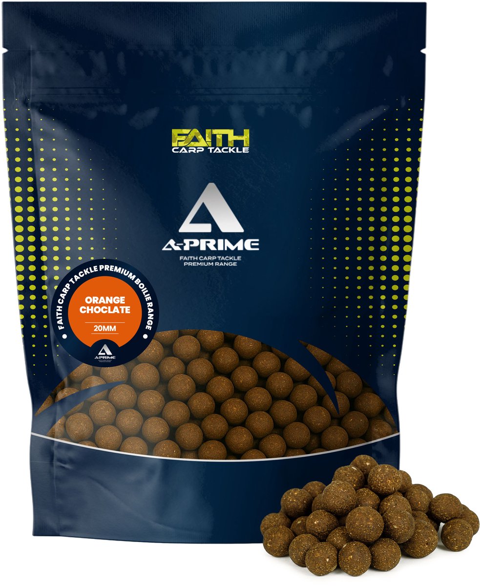 Faith Carp Tackle A-Prime Boilie - 5kg - 20mm - Orange/Chocolate