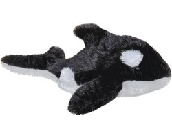 Orka Knuffel | Mini Flopsies | Aurora | Knuffels | Wit Zwart | Orka | Dolfijn | Vis | 20 cm