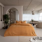 Kayori Showa Dekbedovertrek Flanel - 140x200-220 + 1 sloop - Eenpersoons - Goud