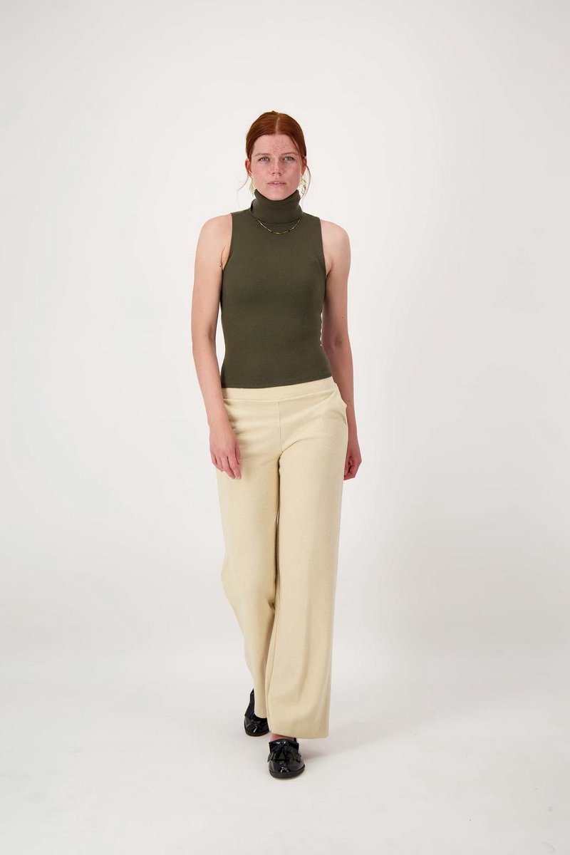 Zusss Visgraat Broek Beige