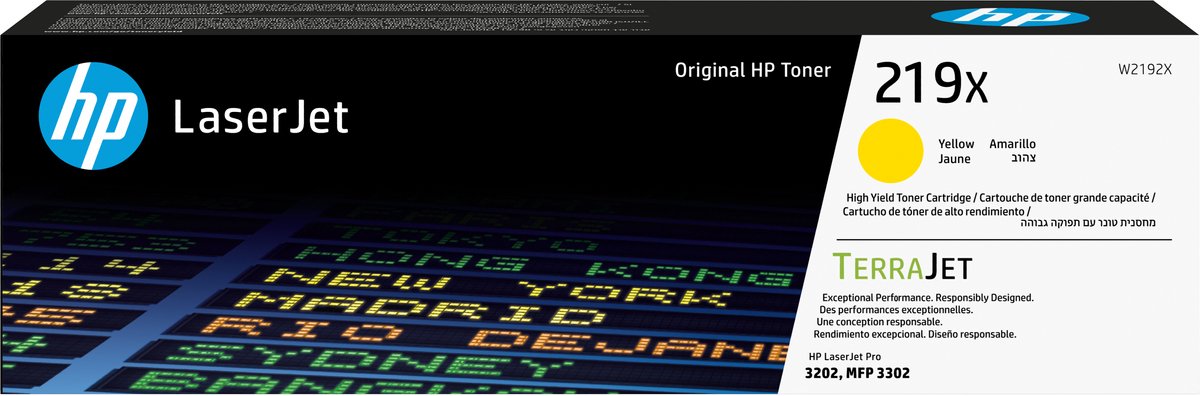 HP 219X originele high-capacity gele LaserJet-tonercartridge