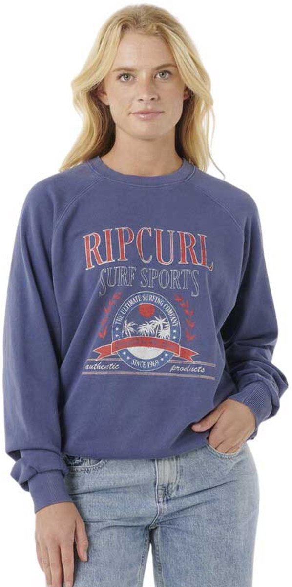 Rip Curl Surf Dept. Relaxed Raglan Crew - Navy