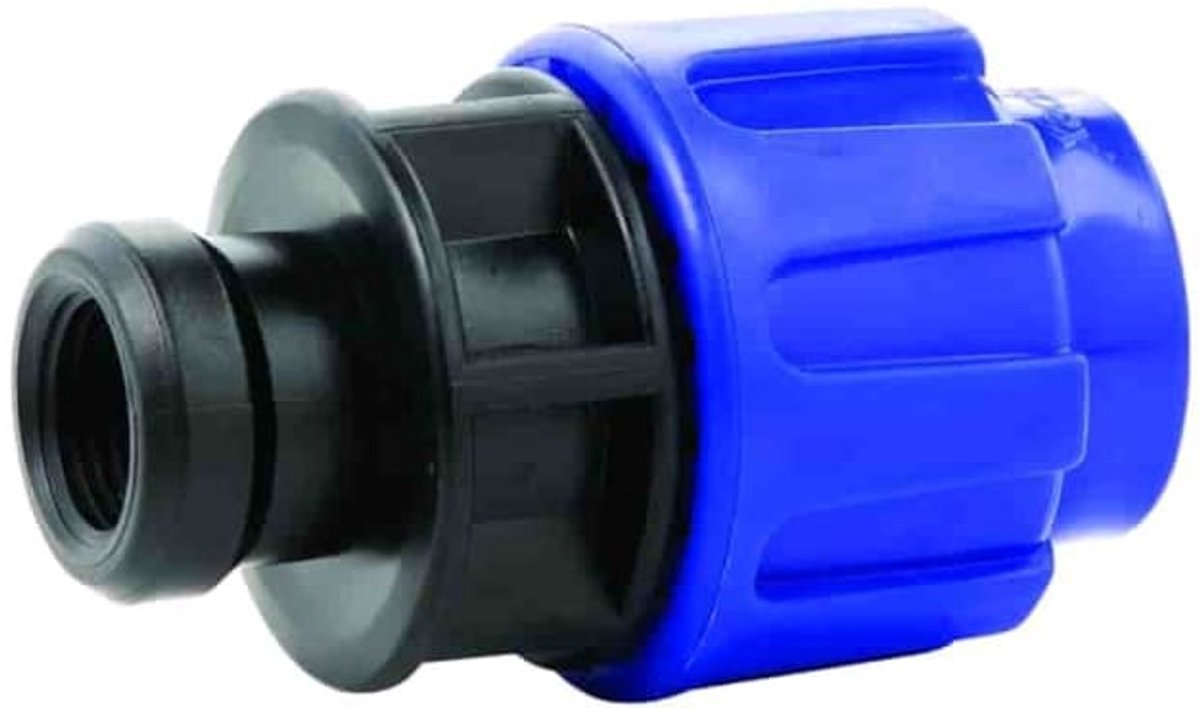 PP PE Rohr Verschraubung Kupplung 25 x 1/2" IG