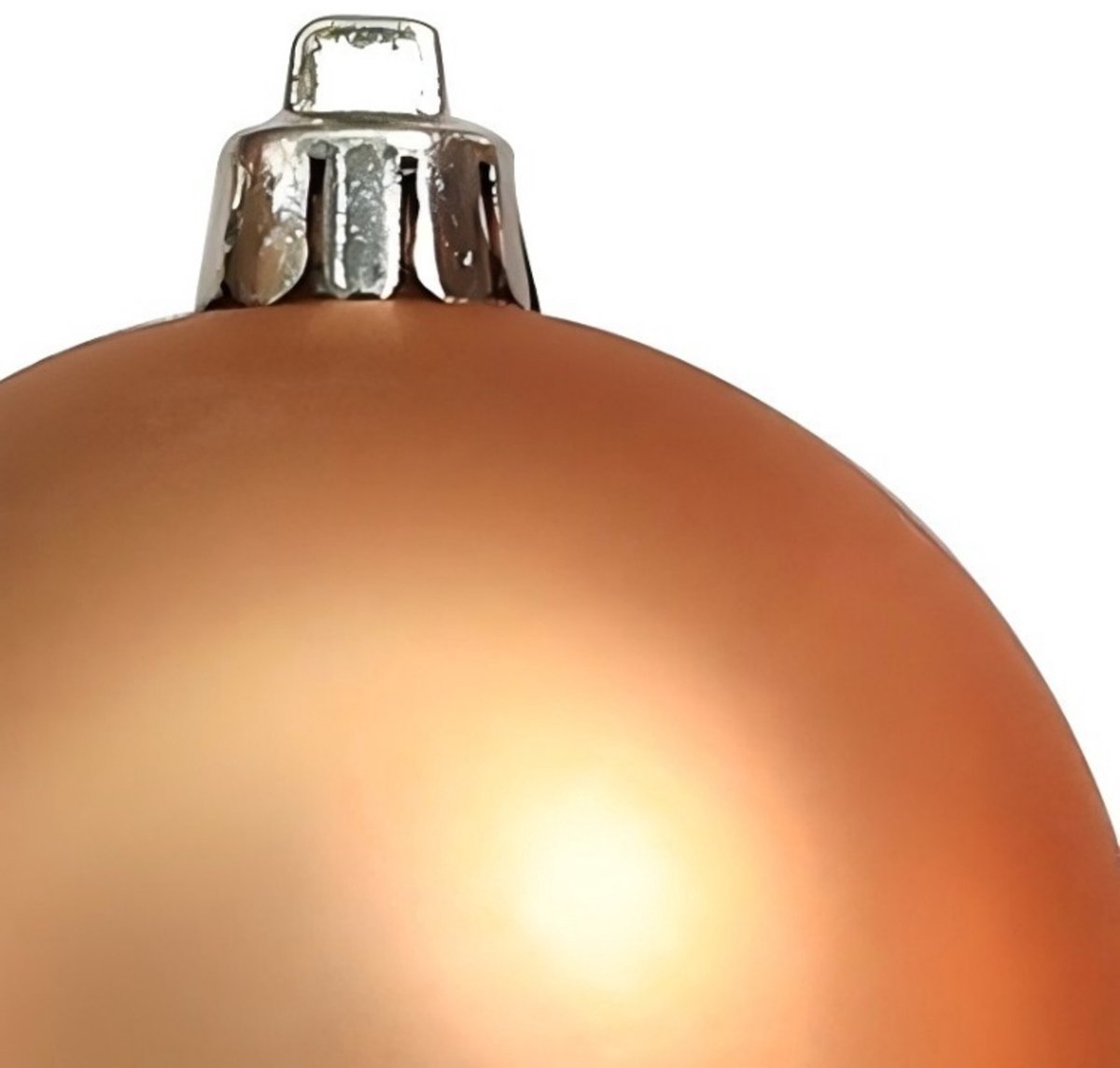 kerstballen set van 50 - Ø 6 cm - mat - kunststof - oranje – foto 3