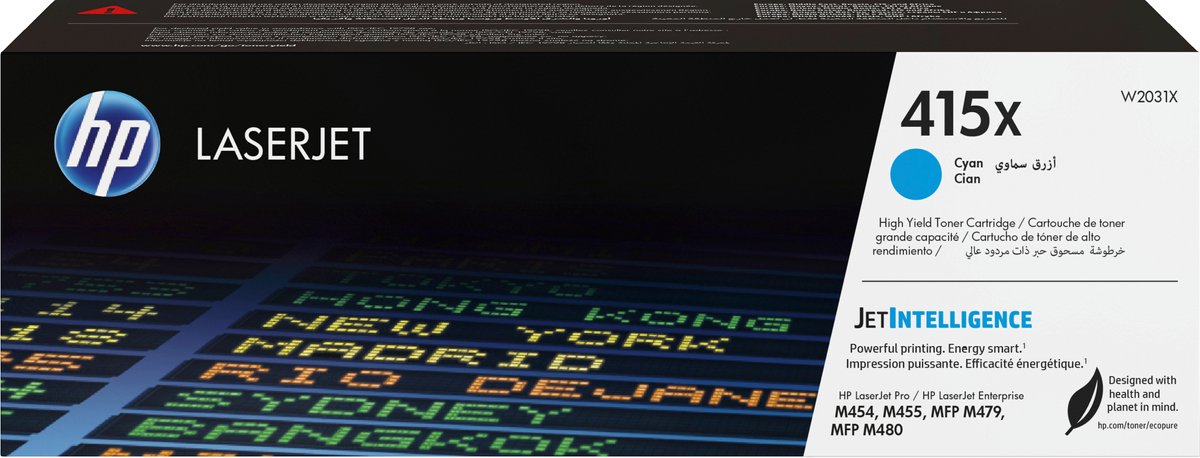 HP 415X Toner Cyaan (Hoge Capaciteit)
