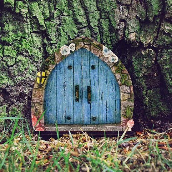 Set van 2 houten feeëndeuren - Feeënhuisje voor in de tuin