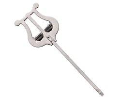 Gebogen trompetharpje van Gear4music, Zilver