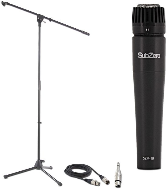 Microphone Dynamique 600 Ohm Avec Câble Jack 3 M - Pour Karaoké, Voix, Enregistrement, Interrupteur Marche/arrêt