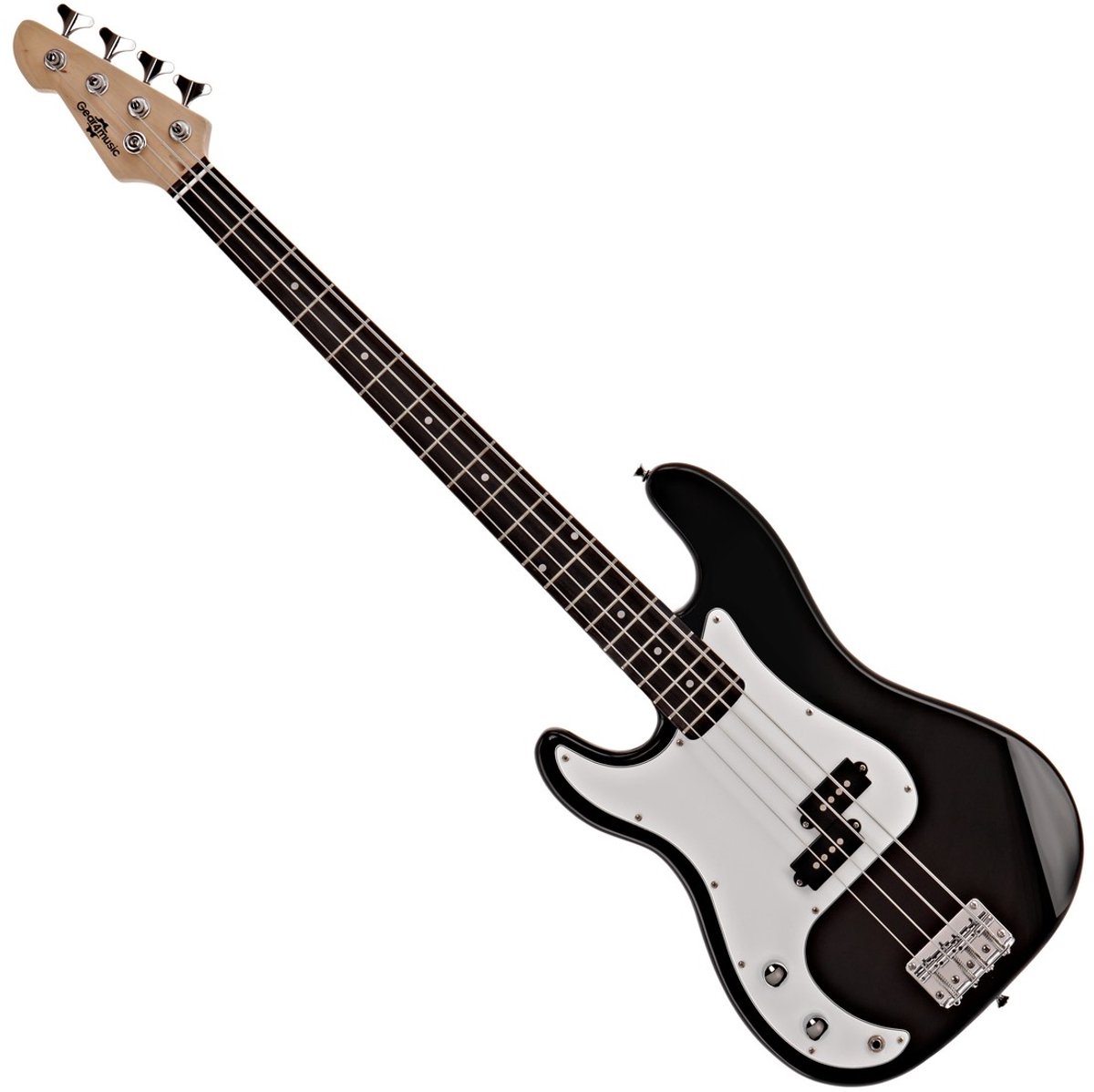 LA Linkshandige Basgitaar van Gear4music, Zwart