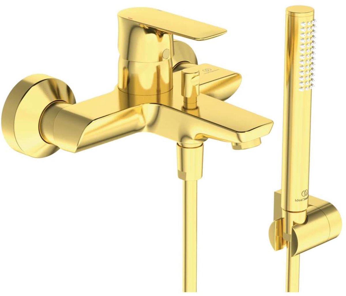 Ideal Standard Connect Air - Badkraan met accessoires, Brushed Gold A7056A2