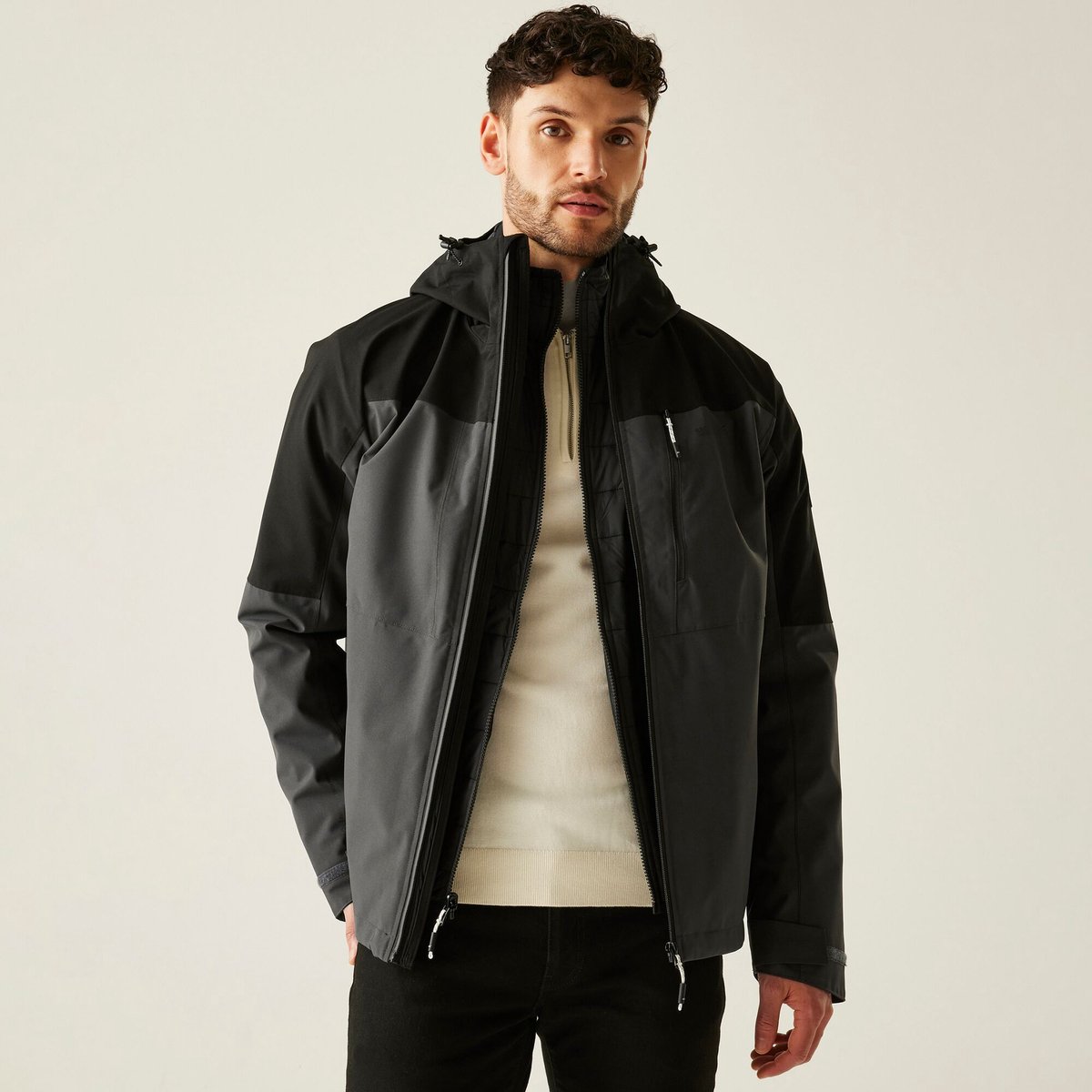 Wentwood 3-in-1 jas voor heren Grijs