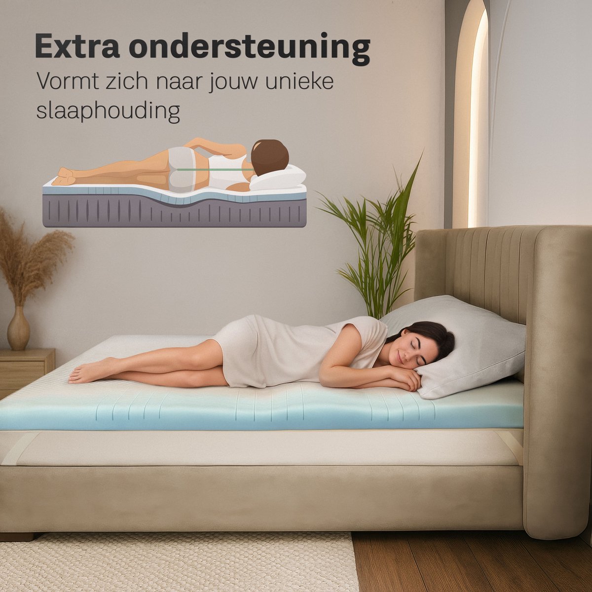 CozySense CozySense CubeTech Toppermatras - afbeelding 2