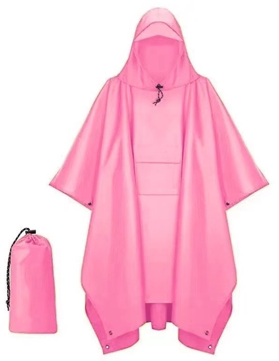 3-in-1 waterdichte regenponcho Lichtgewicht regenjas met capuchon Picknickmat Deken Zonnescherm voor kopen vanaf een prijs van 14