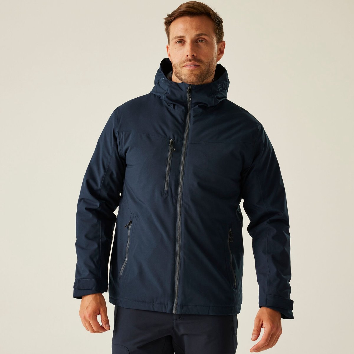 Jas Wandelen Heren Waterproof Geïsoleerd Nagate Blauw