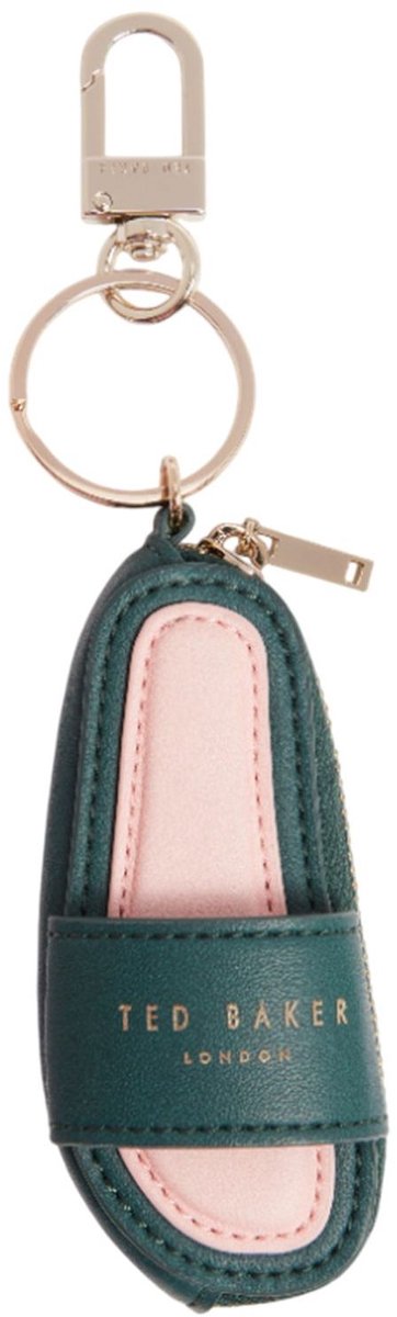 Ted Baker sleutelgeval sleutelhanger Slidds Club Ted Slider Keyring Green donkergroen
