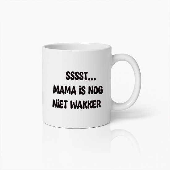 Tasse à café humoristique « Maman n'est pas encore réveillée » – Cadeau Perfect pour les mamans