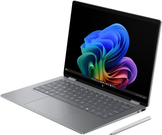 HP OmniBook X FlipNGAI 14-fm0050nd NL Copilot+ PC Intel Core Ultra 5 226V Hybride (2-in-1) 35,6 cm (14") Touchscreen 2K 16 GB LPDDR5x-SDRAM 512 GB SSD Wi-Fi 7 (802.11be) Windows 11 Home Blauw - HP - Hoofdafbeelding