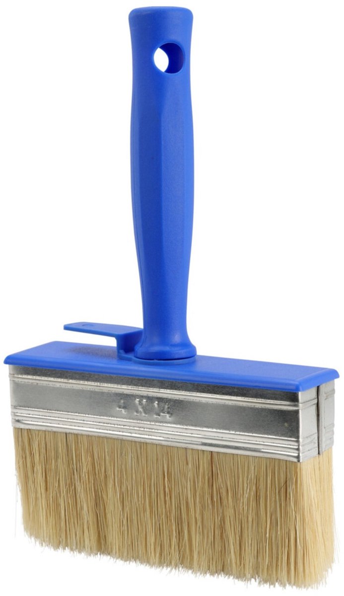 FX Tools Blokkwast van 14 x 4 cm - schilderen - verfspullen - dikke kwasten - kunststof - syntetische haren